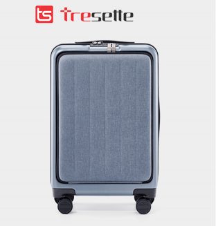 Vali khóa kéo Tresette TSL-061820 Blue – 20 inch – Sọc dọc