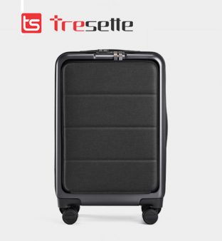 Vali khóa kéo Tresette TSL-061820 Grey – 20 inch – Sọc ngang